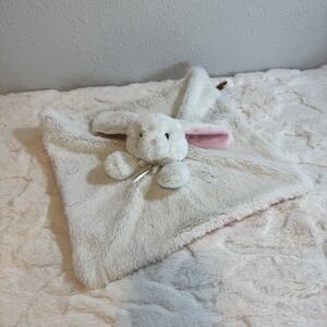 Bass Pro Shops Baby White Bunny Rabbit Lovey Security Blanket Pink Plush 2022
